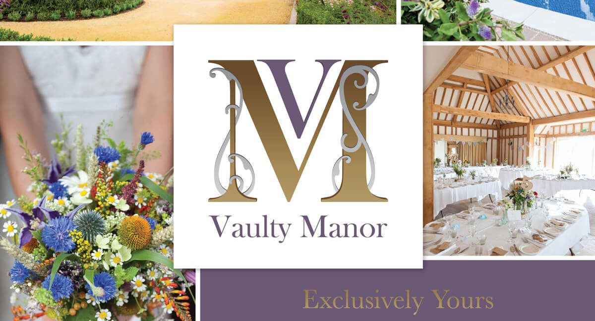 Brand design vaulty manor wedding venue essex